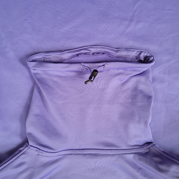 Under Armour Run Fitted Women's UA Infared Up Pace Funnel Sweatshirt Long Violet - Picture 6 of 12